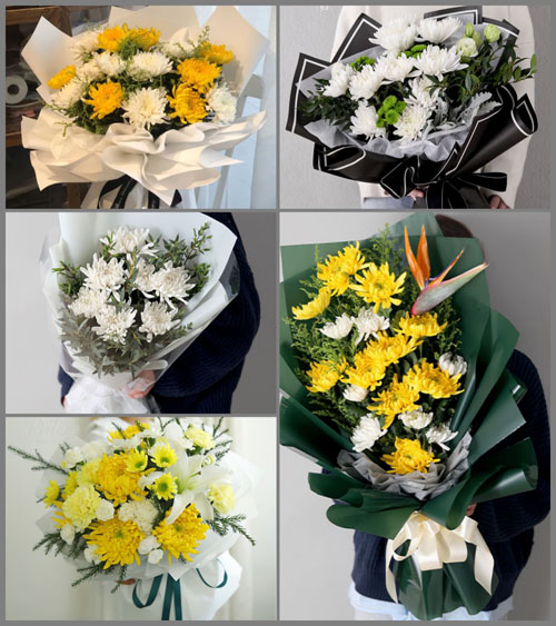 浙江省金华武义县新宅镇上坊村白事花束代送